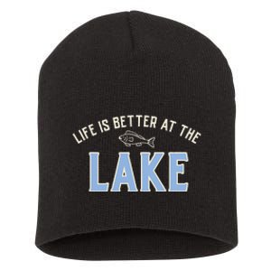 Life Is Better At The Lake Short Acrylic Beanie