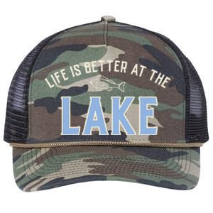 Life Is Better At The Lake Retro Rope Trucker Hat Cap