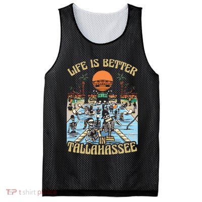 Life Is Better In Tallahassee Mesh Reversible Basketball Jersey Tank