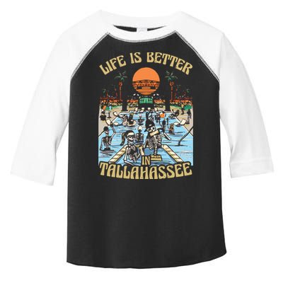 Life Is Better In Tallahassee Toddler Fine Jersey T-Shirt