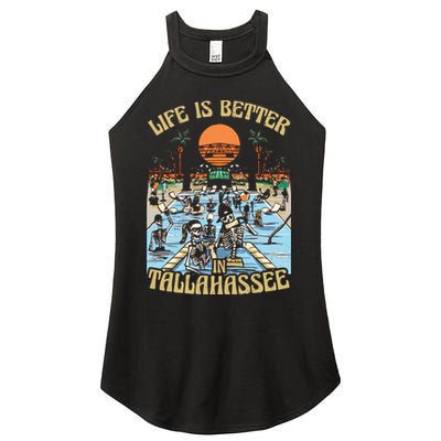 Life Is Better In Tallahassee Women's Perfect Tri Rocker Tank