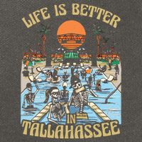 Life Is Better In Tallahassee Cotton Canvas Backpack