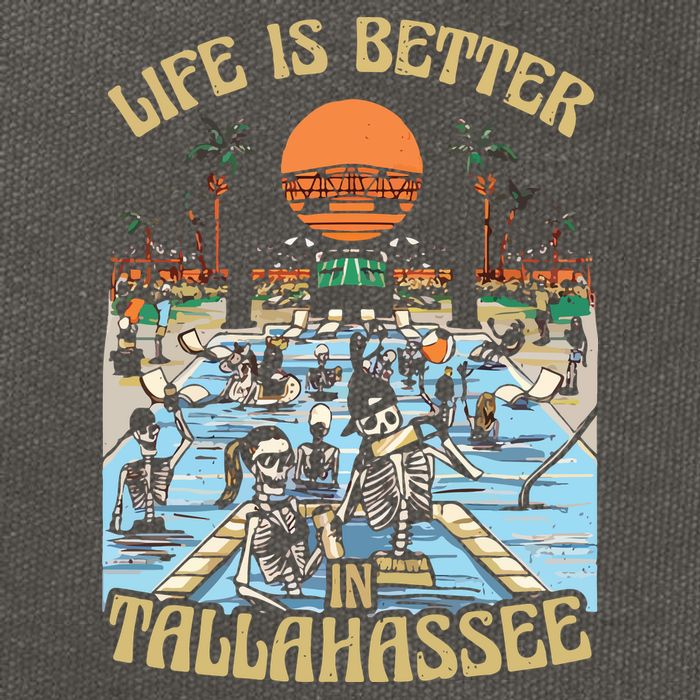 Life Is Better In Tallahassee Cotton Canvas Backpack