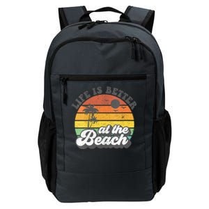 Life Is Better At The Beach Retro Summer Vacation Women Gift Daily Commute Backpack