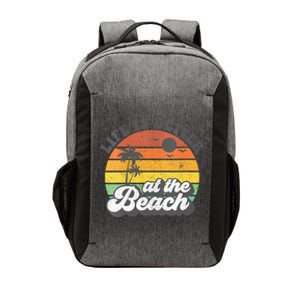 Life Is Better At The Beach Retro Summer Vacation Women Gift Vector Backpack