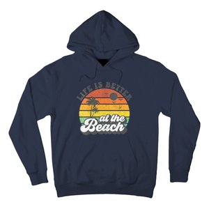 Life Is Better At The Beach Retro Summer Vacation Women Gift Hoodie