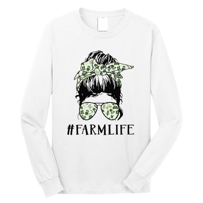 Life Is Better On The Farm Cute Animals Country Farmer Long Sleeve Shirt