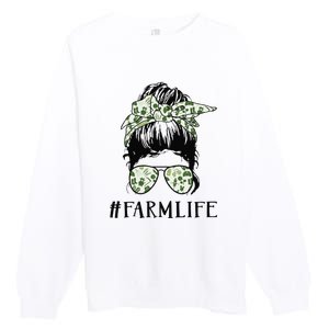 Life Is Better On The Farm Cute Animals Country Farmer Premium Crewneck Sweatshirt