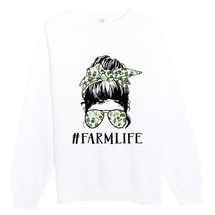 Life Is Better On The Farm Cute Animals Country Farmer Premium Crewneck Sweatshirt