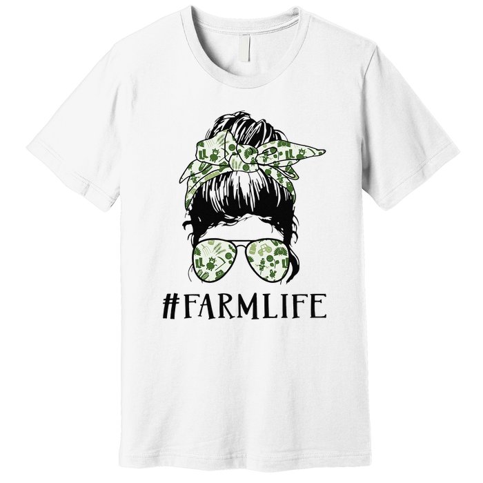 Life Is Better On The Farm Cute Animals Country Farmer Premium T-Shirt