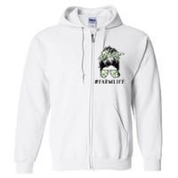 Life Is Better On The Farm Cute Animals Country Farmer Full Zip Hoodie