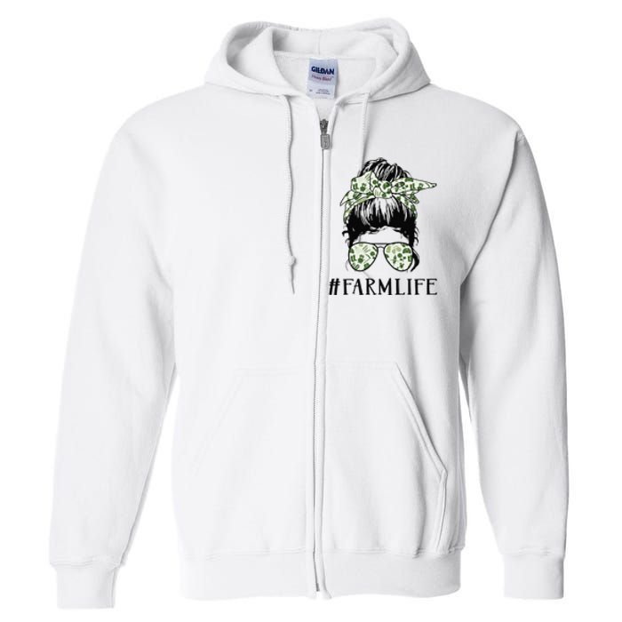 Life Is Better On The Farm Cute Animals Country Farmer Full Zip Hoodie