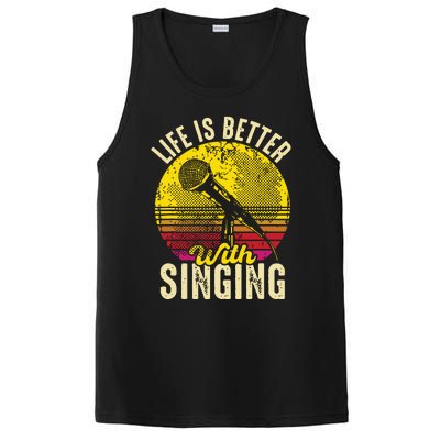 Life Is Better With Singing Microphone Karaoke Music Bar PosiCharge Competitor Tank