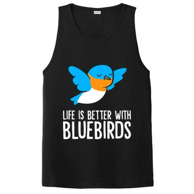 Life Is Better With Bluebirds Premium PosiCharge Competitor Tank