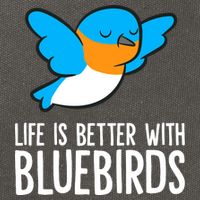 Life Is Better With Bluebirds Premium Cotton Canvas Backpack