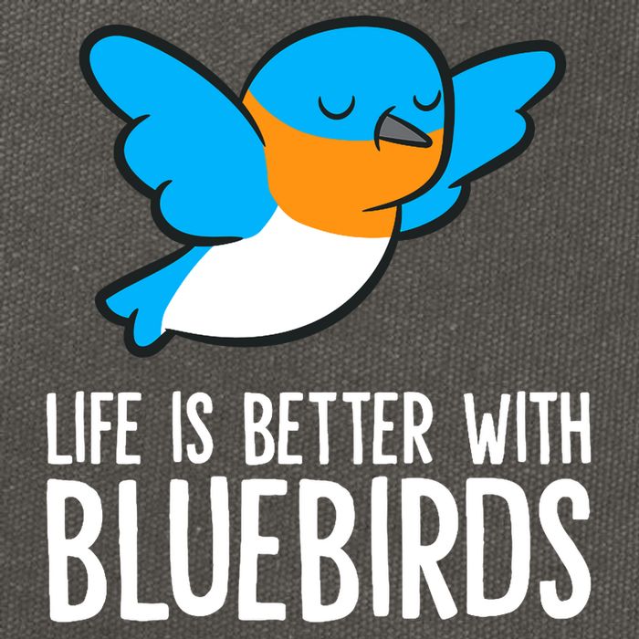 Life Is Better With Bluebirds Premium Cotton Canvas Backpack