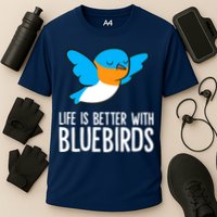Life Is Better With Bluebirds Premium Performance Shirt