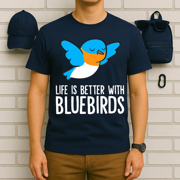 Life Is Better With Bluebirds Premium T-Shirt
