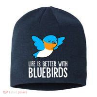 Life Is Better With Bluebirds Premium Sustainable Beanie