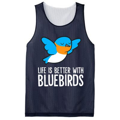Life Is Better With Bluebirds Premium Mesh Reversible Basketball Jersey Tank