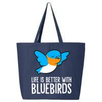 Life Is Better With Bluebirds Premium 25L Jumbo Tote