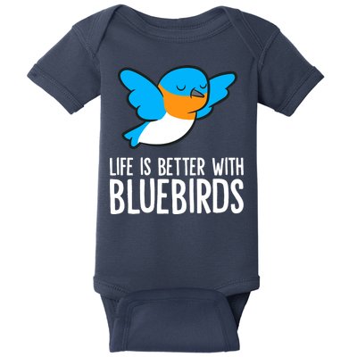 Life Is Better With Bluebirds Premium Baby Bodysuit