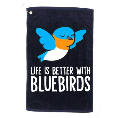 Life Is Better With Bluebirds Premium Golf Towel