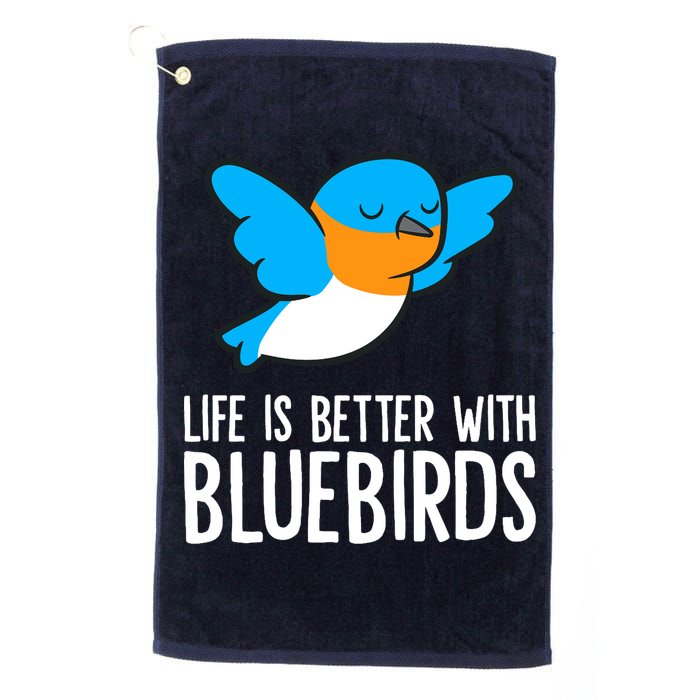 Life Is Better With Bluebirds Premium Golf Towel