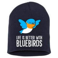 Life Is Better With Bluebirds Premium Short Acrylic Beanie