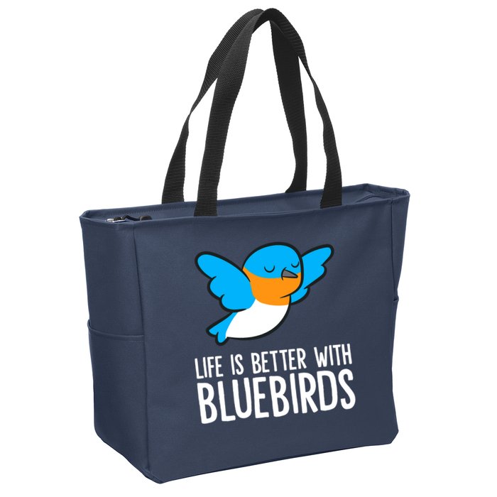 Life Is Better With Bluebirds Premium Zip Tote Bag