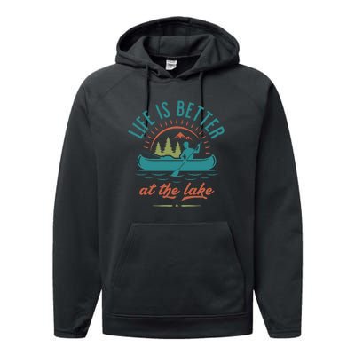 Life Is Better At The Lake Performance Fleece Hoodie