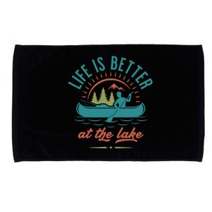 Life Is Better At The Lake Microfiber Hand Towel