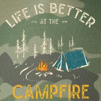Life Is Better At The Campfire Funny Camper Camp Camping Legacy Tie Dye Trucker Hat
