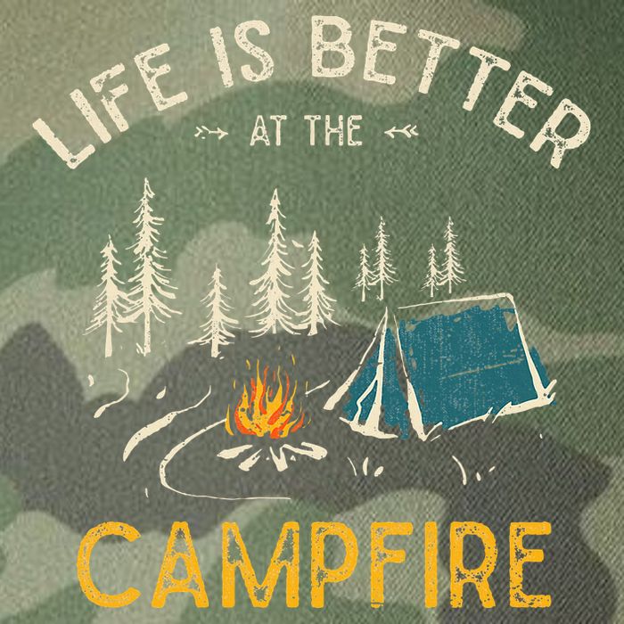 Life Is Better At The Campfire Funny Camper Camp Camping Legacy Tie Dye Trucker Hat