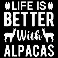 Life Is Better with Alpacas - Funny Alpaca Lover Flexfit Unipanel Trucker Cap