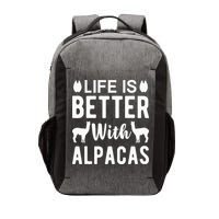 Life Is Better with Alpacas - Funny Alpaca Lover Vector Backpack