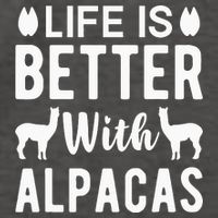 Life Is Better with Alpacas - Funny Alpaca Lover Vector Backpack