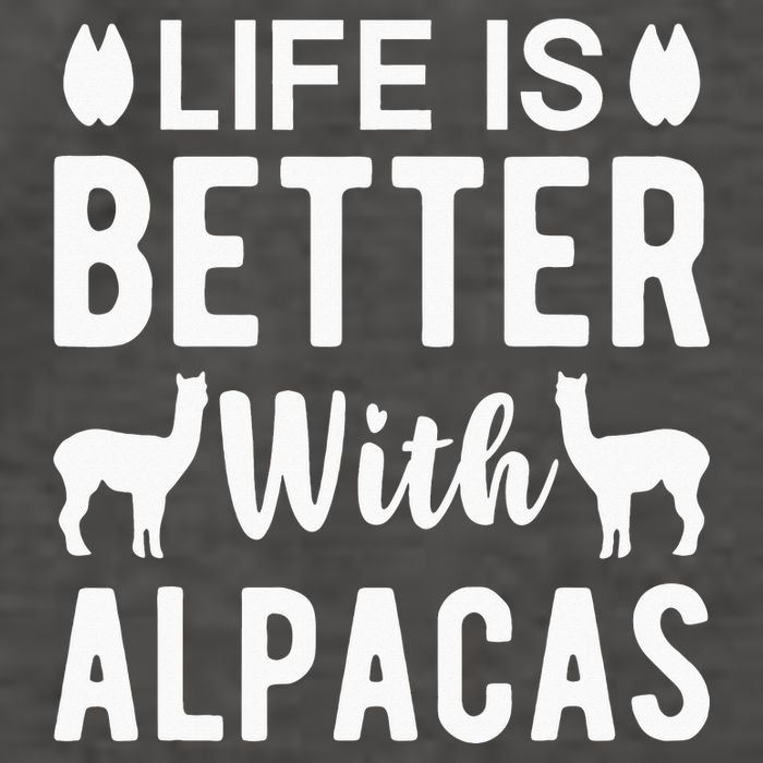 Life Is Better with Alpacas - Funny Alpaca Lover Vector Backpack