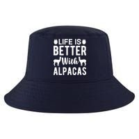 Life Is Better with Alpacas - Funny Alpaca Lover Cool Comfort Performance Bucket Hat