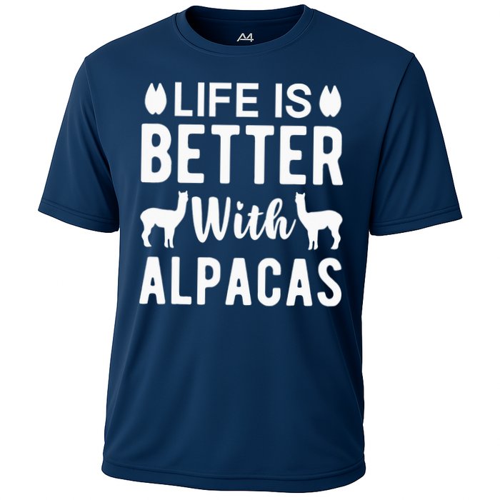 Life Is Better with Alpacas - Funny Alpaca Lover Performance Shirt