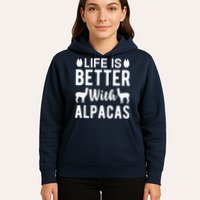 Life Is Better with Alpacas - Funny Alpaca Lover Hoodie