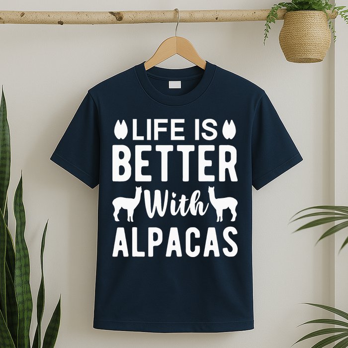 Life Is Better with Alpacas - Funny Alpaca Lover T-Shirt