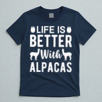 Life Is Better with Alpacas - Funny Alpaca Lover T-Shirt
