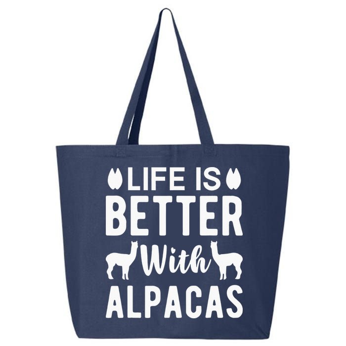 Life Is Better with Alpacas - Funny Alpaca Lover 25L Jumbo Tote