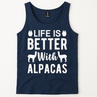 Life Is Better with Alpacas - Funny Alpaca Lover Tank Top