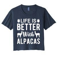 Life Is Better with Alpacas - Funny Alpaca Lover Crop Top