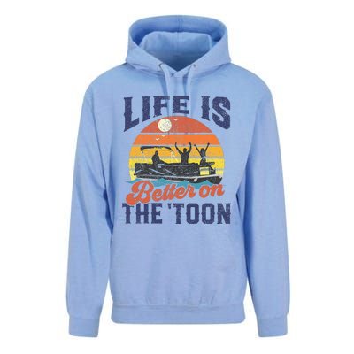 Life Is Better On The Toon Pontoon Boat Boating Unisex Surf Hoodie