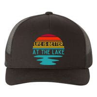 Life Is Better At The Lake Life Bum Lake Lover Pontoon Yupoong Adult 5-Panel Trucker Hat