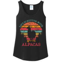 Life Is Better With Alpacas Gift For Alpaca Moms Ladies Essential Tank