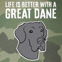 Life Is Better With A Great Dane Dog Legacy Tie Dye Trucker Hat